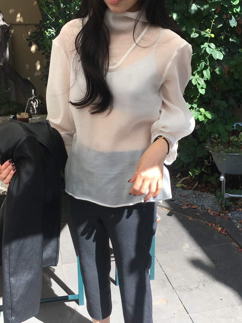 FW VARR HIGHNECK BLOUSE *premium