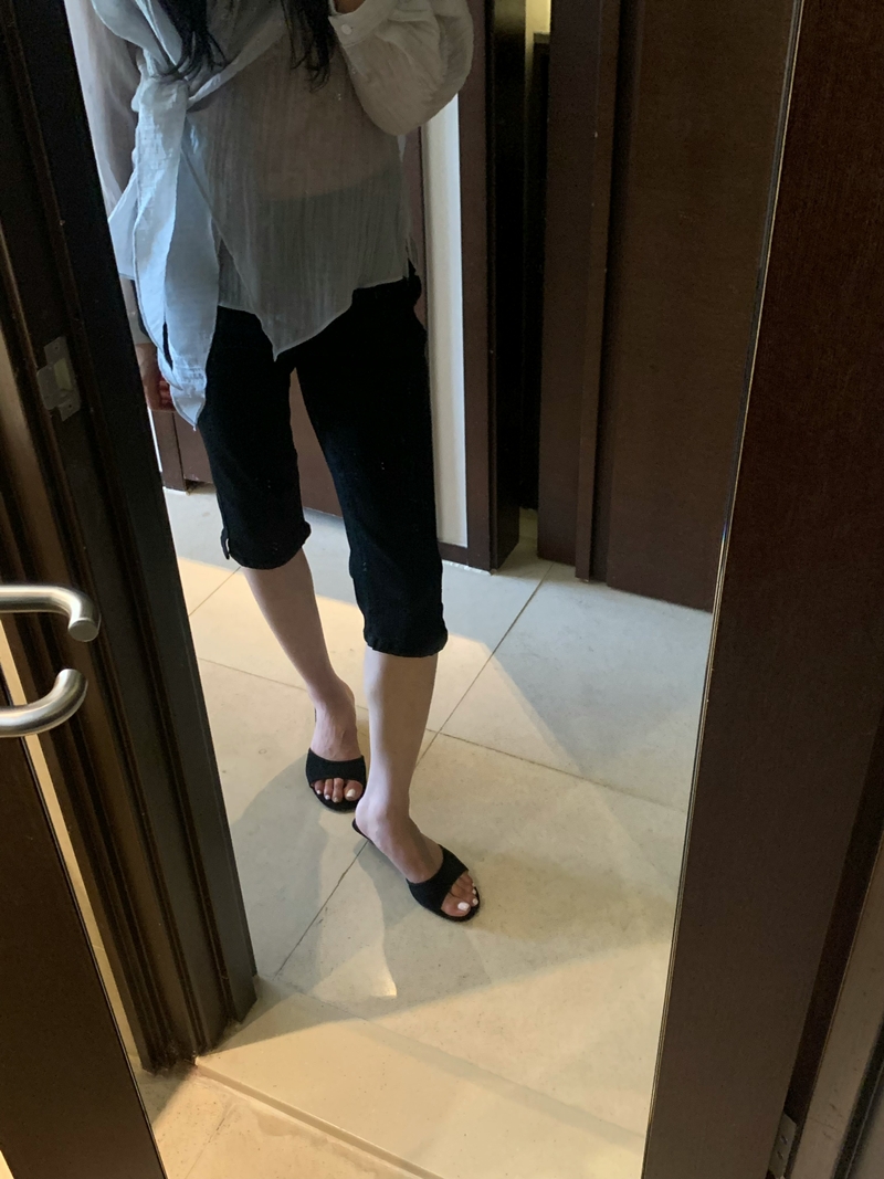 Span carfri denim 7부 PT