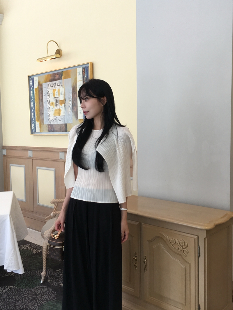 Rumie Pleats cardigan*premium (3COLOR)