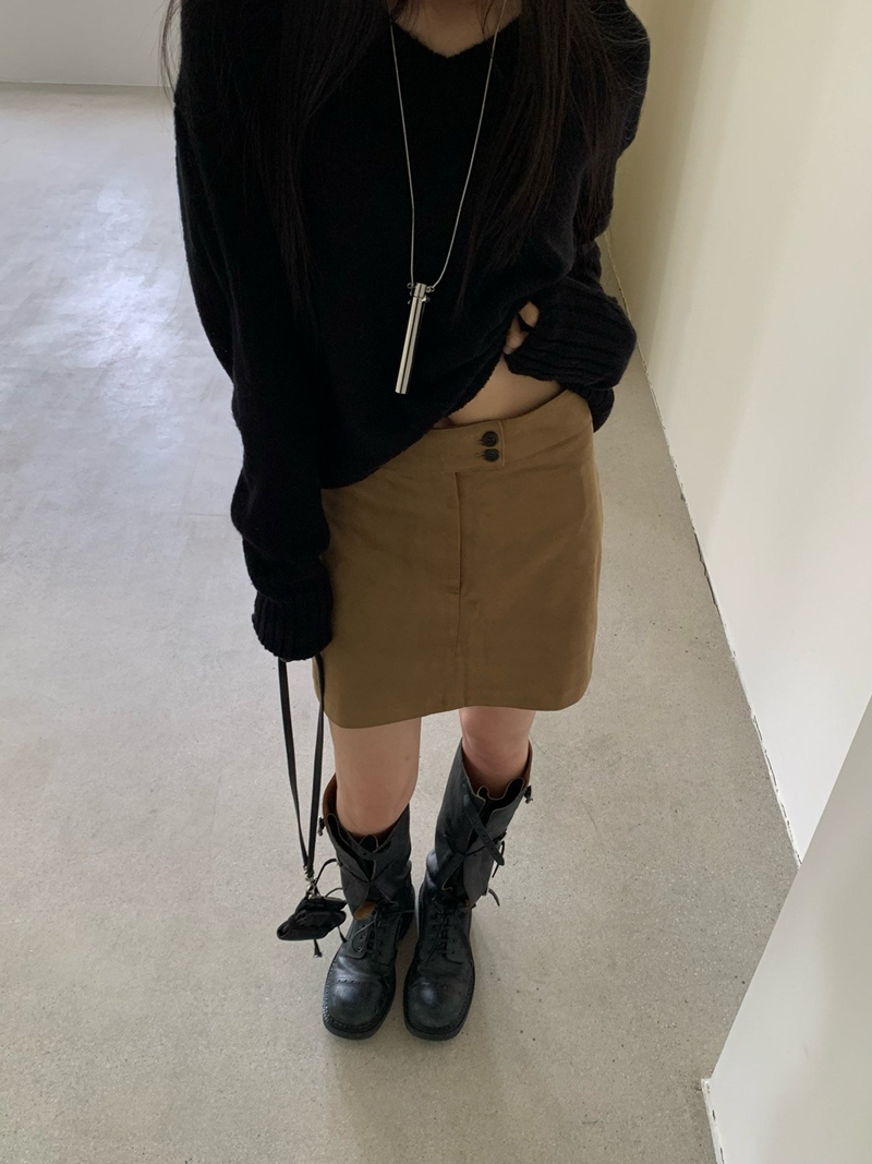 26FW SUEDE MIDI H-SK (2COLOR)