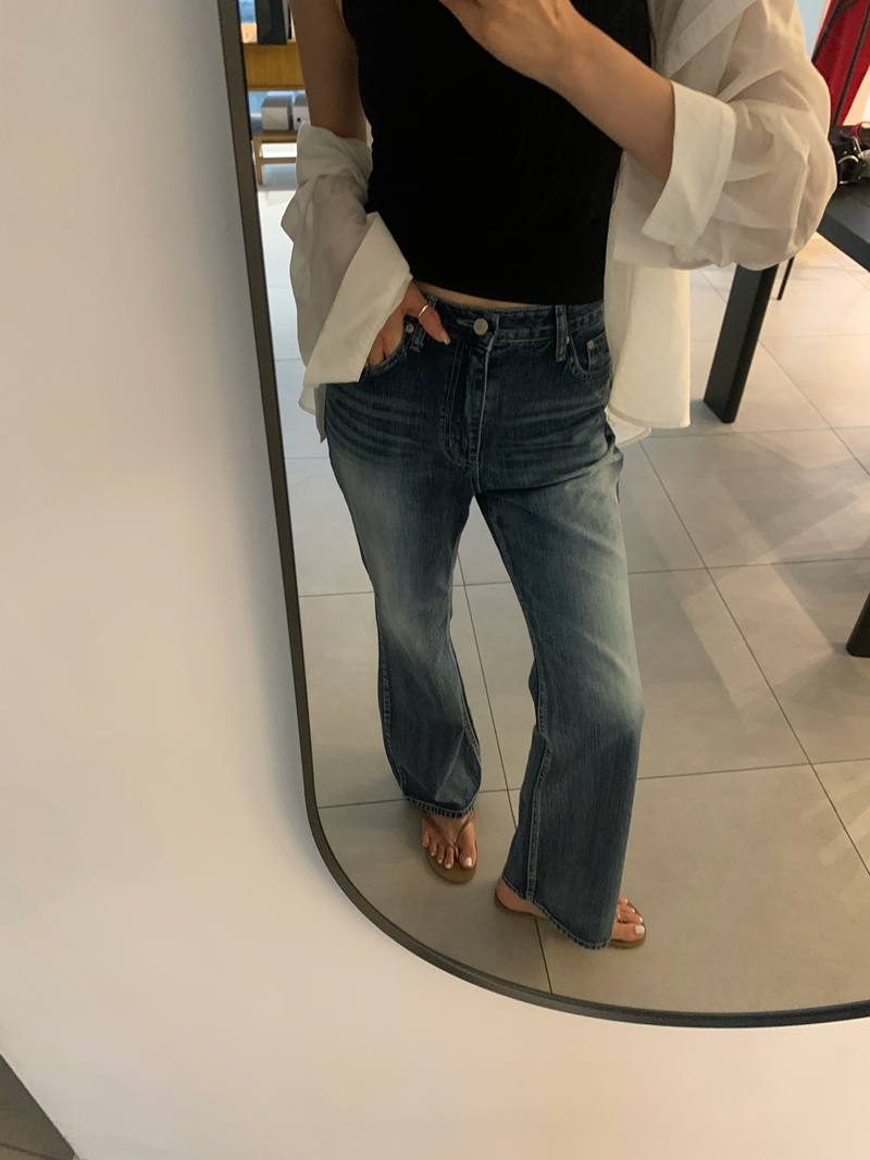 WASHING Deep boots cut Denim PT