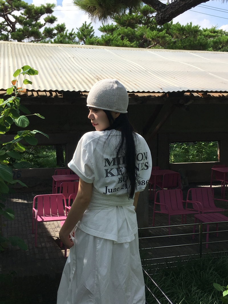 Summer Pumpkin shirring SK (2COLOR)