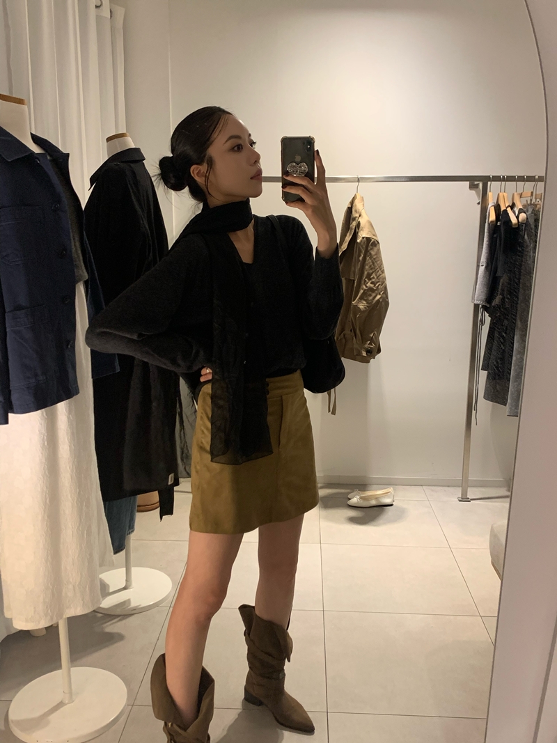 26FW SUEDE MIDI H-SK (2COLOR)
