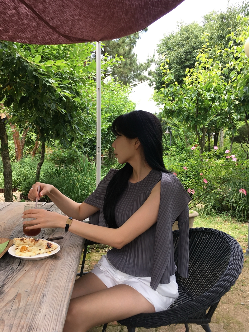 Rumie Pleats sleeveless *premium (3COLOR)