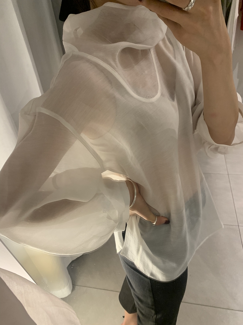 FW VARR HIGHNECK BLOUSE *premium