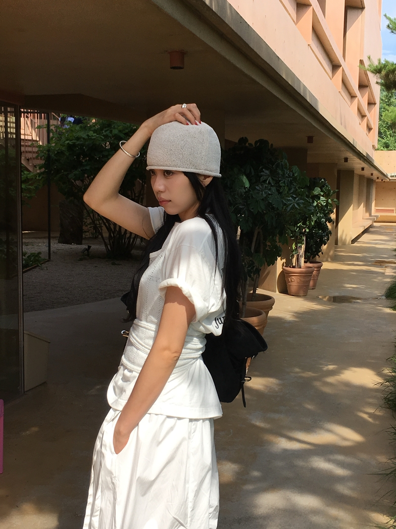 Summer Pumpkin shirring SK (2COLOR)