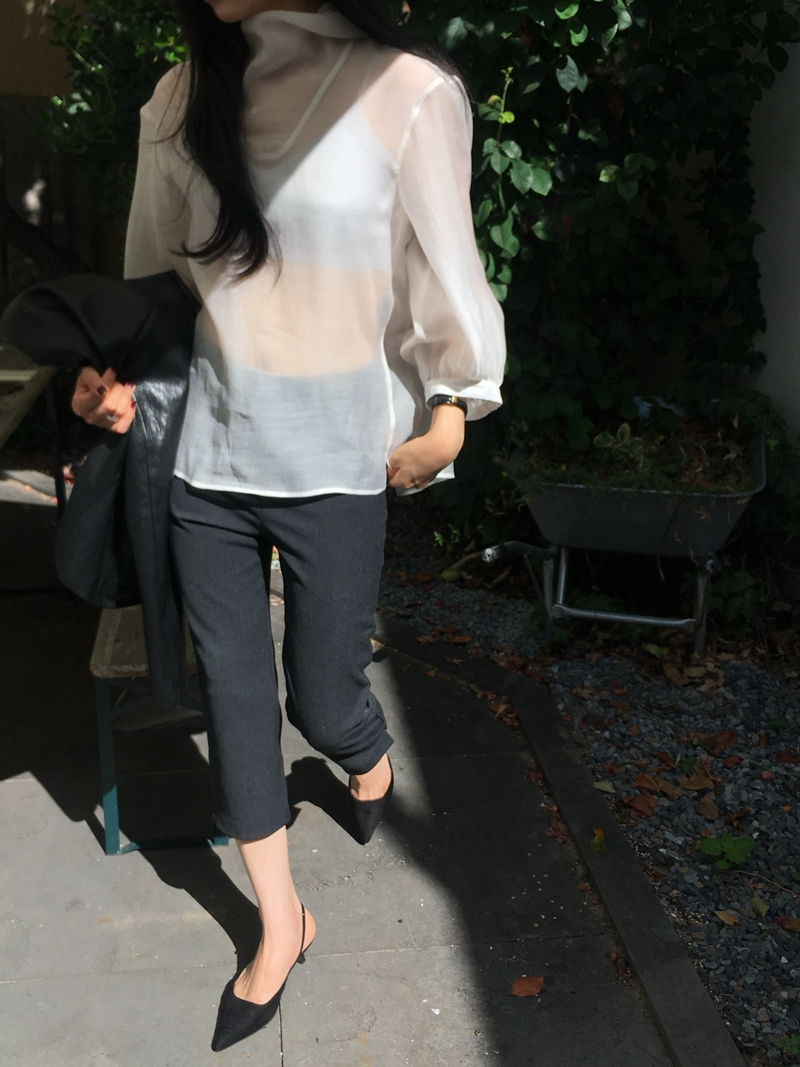 FW VARR HIGHNECK BLOUSE *premium