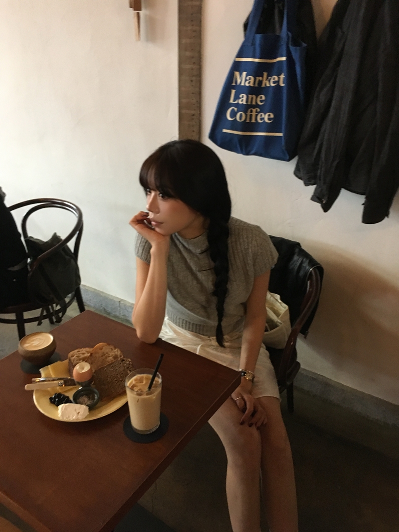 FW CASH Half sleeve Knit TOP (2COLOR)