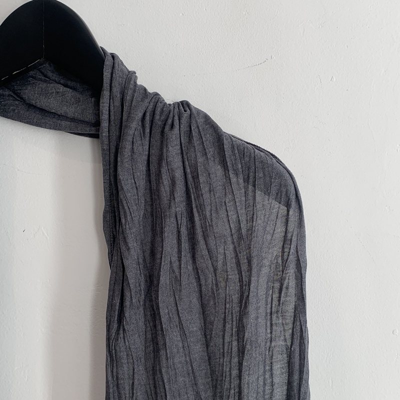 FW PLEATS MUFFLER (2COLOR)