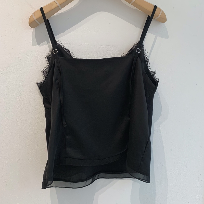 MOLD Satin lace SLEEVELESS *(2COLOR)