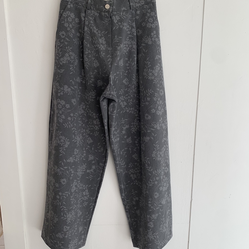 Flower pintuck denim PT