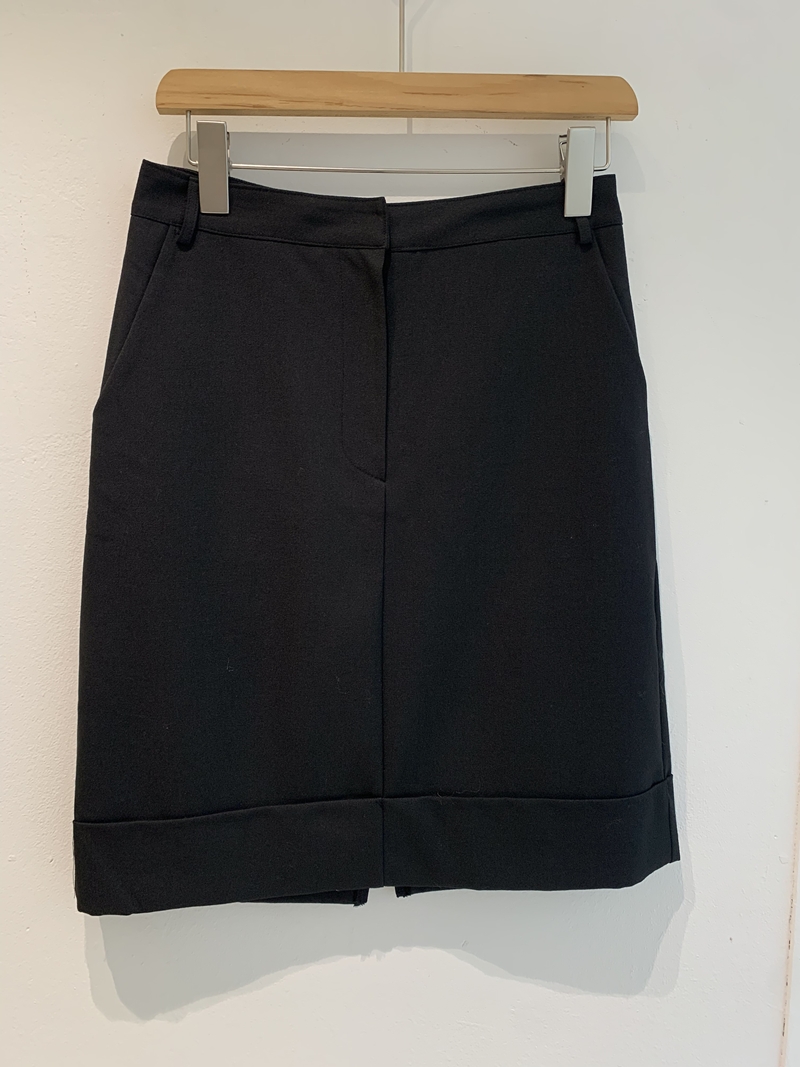 26FW WOOL CARVE H- SKIRT (2COLOR)