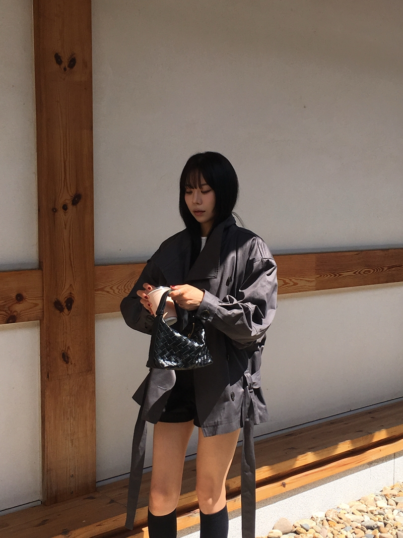 26FW OVER-FIT TRENCH COAT (CHARCOAL)