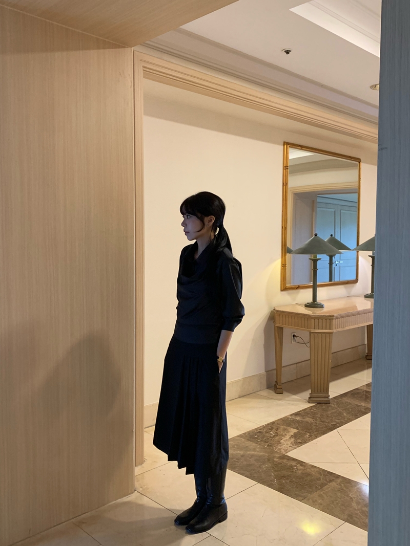 26FW Pleats MIDI SK *HQ (2COLOR)