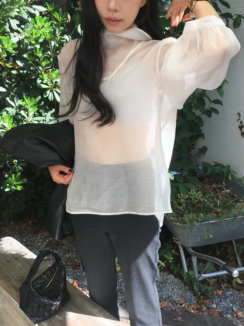 FW VARR HIGHNECK BLOUSE *premium