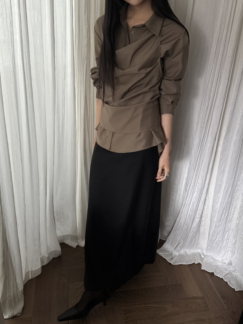 26FW Wrap halter neck BL *SET (3COLOR)
