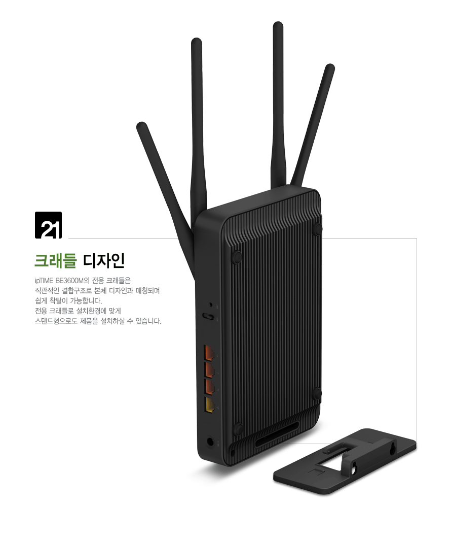 BE3600M Mesh 네트워크 구성 예시 애니메이션