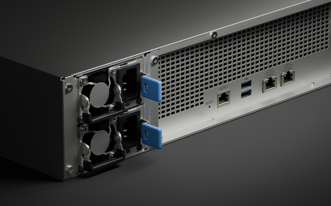 Synology RS4826xs+ 후면 이중 전원 공급 장치 이미지