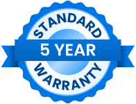 5년 보증 아이콘