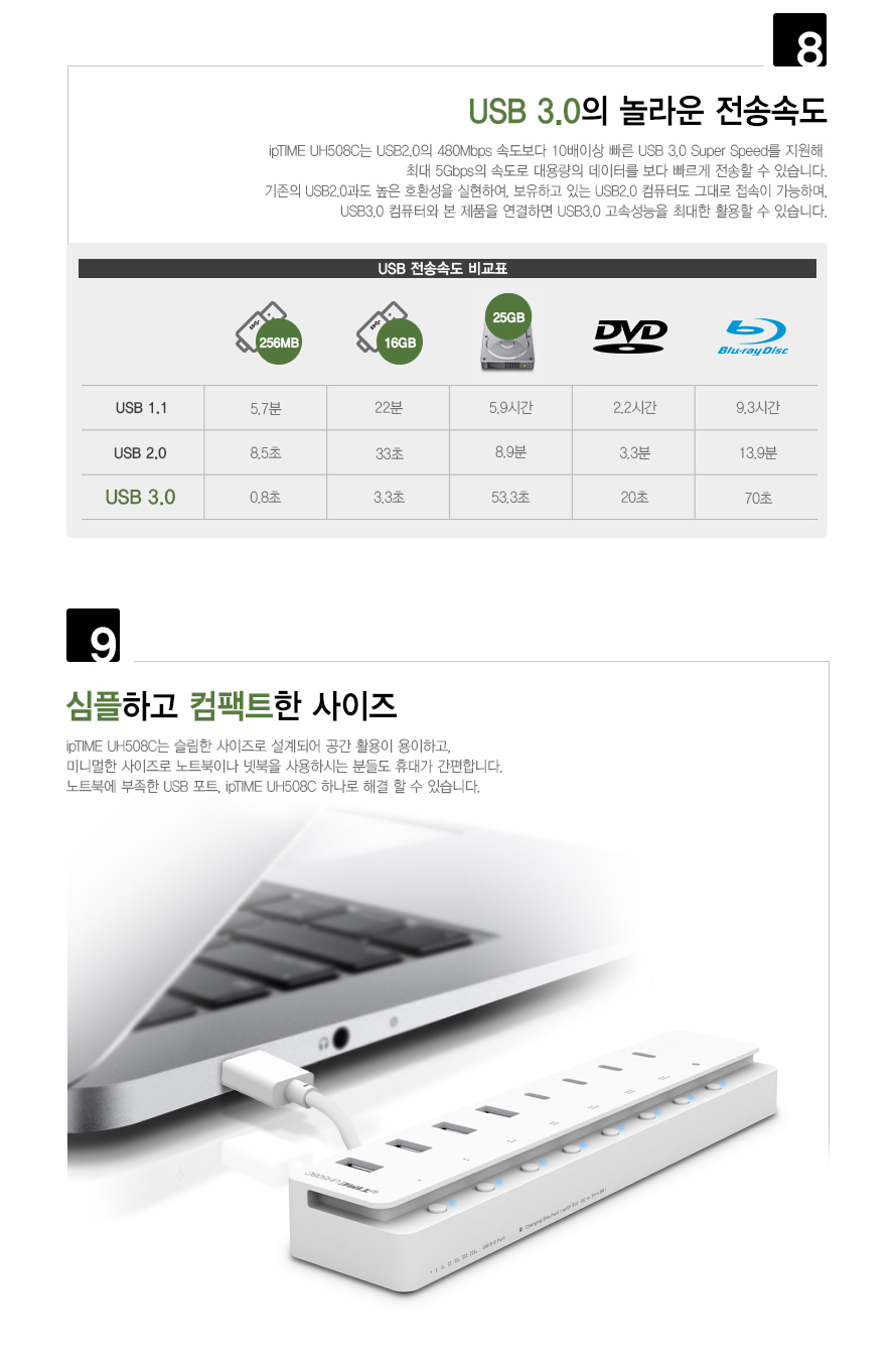 UH508C 연결된 디바이스 예시