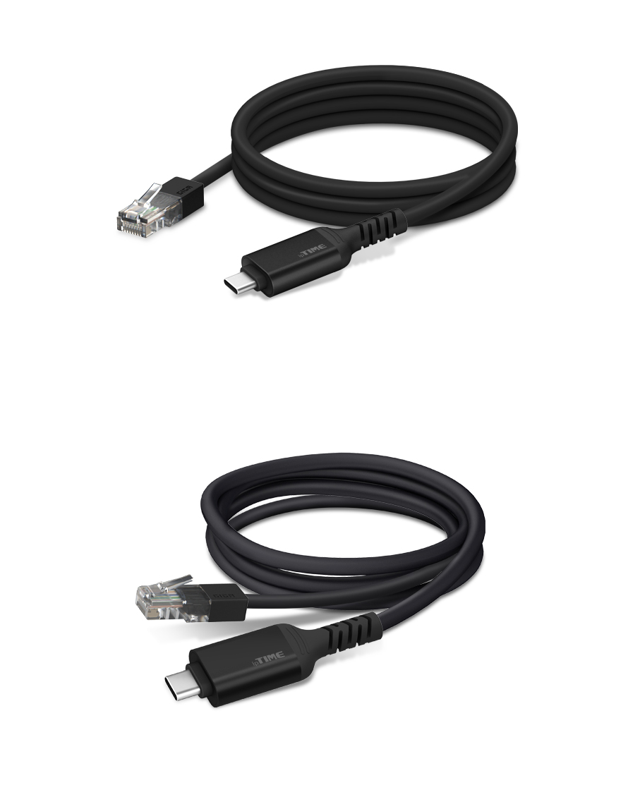 UC2LAN 케이블 노트북 연결 모습