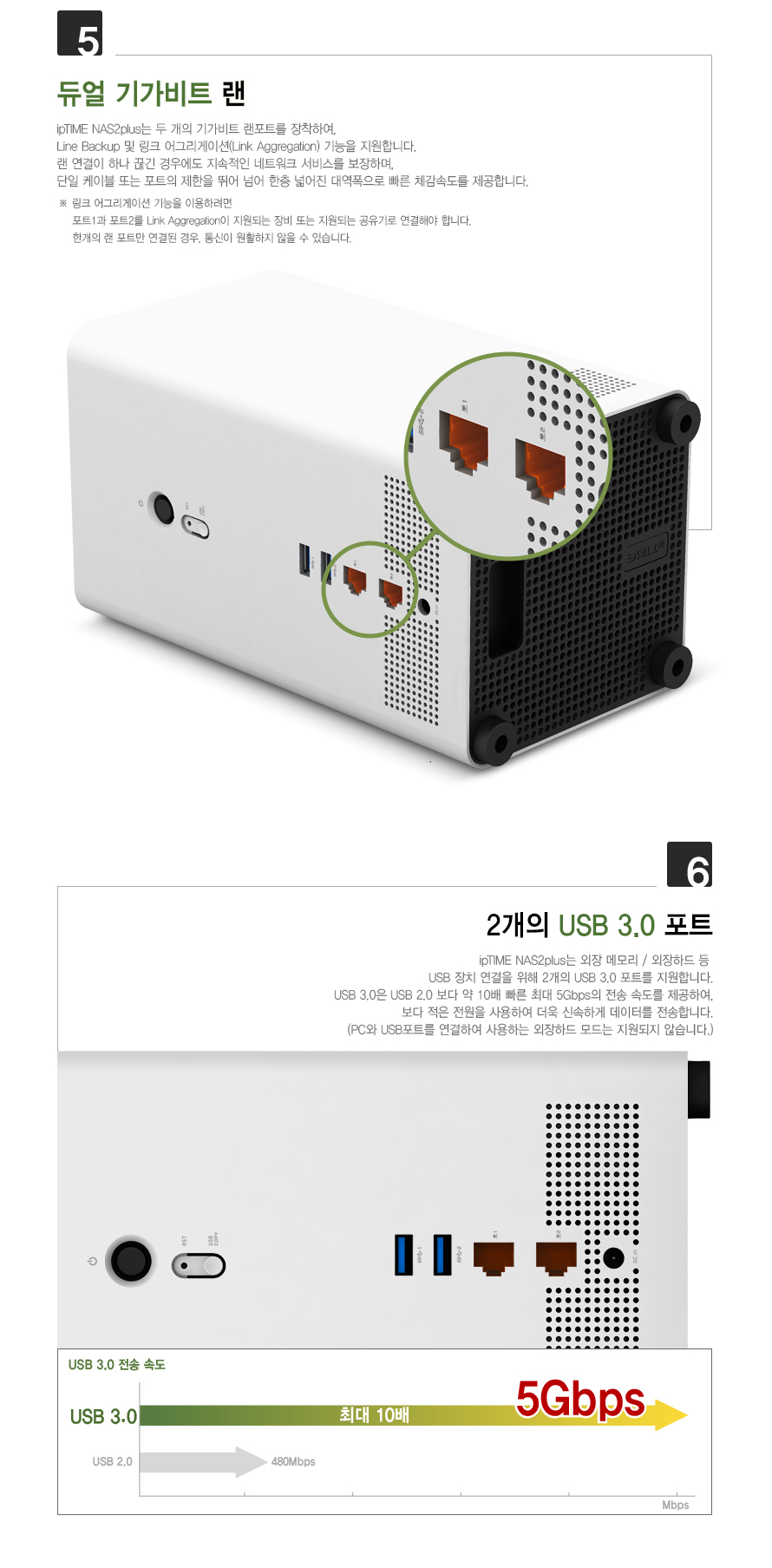 ipTIME NAS2plus 듀얼 베이 하드디스크 장착 예시