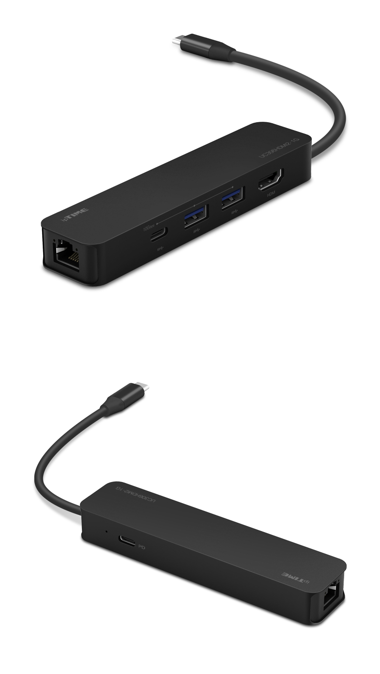 ipTIME C타입 USB 멀티 허브 상세 크기 및 스펙 이미지