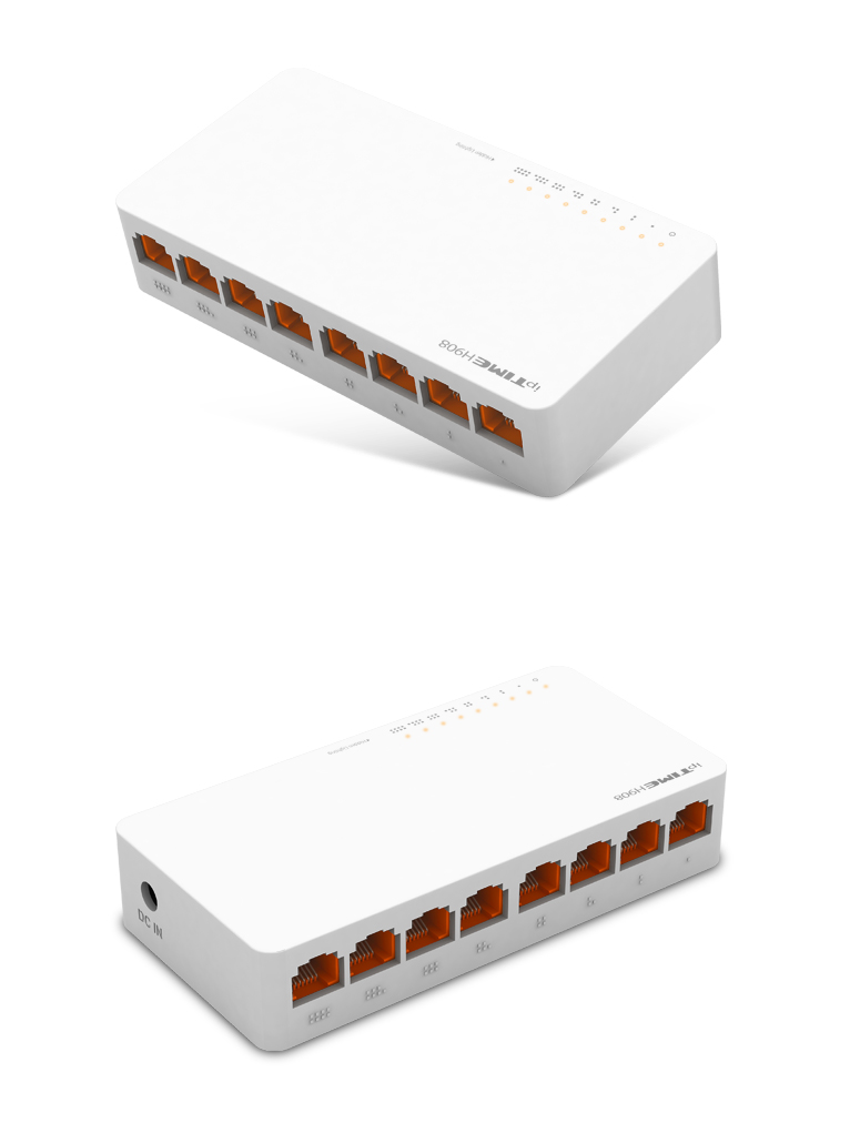 H908 100Mbps 유선 스위칭 허브 안정적인 네트워크 성능 안내