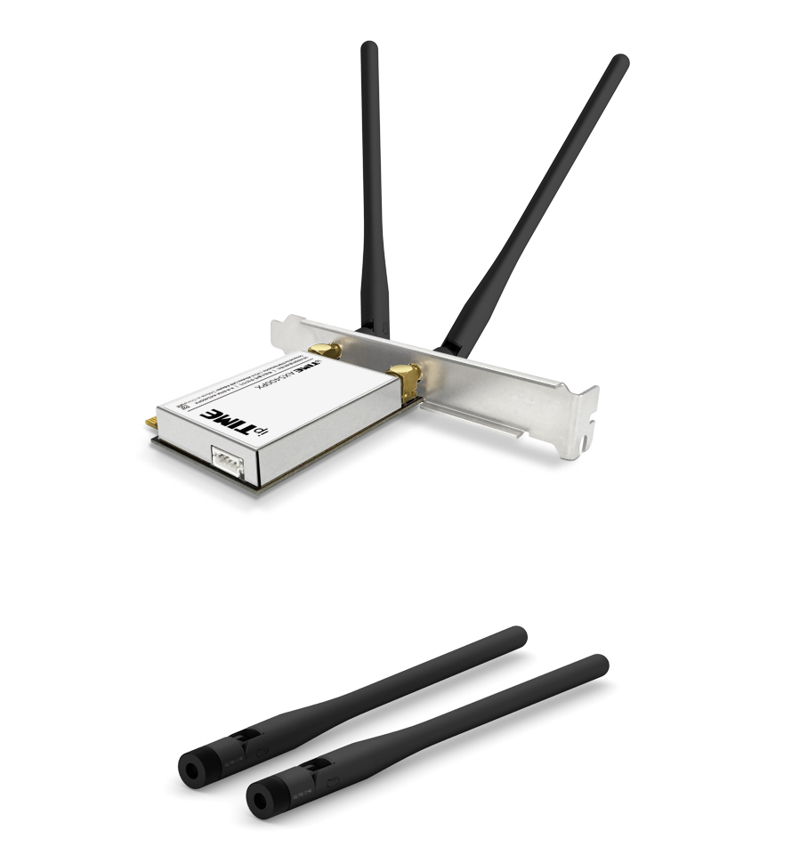 AX5400PX Wi-Fi 6E PCIe 랜카드 고성능 안테나 구성 이미지