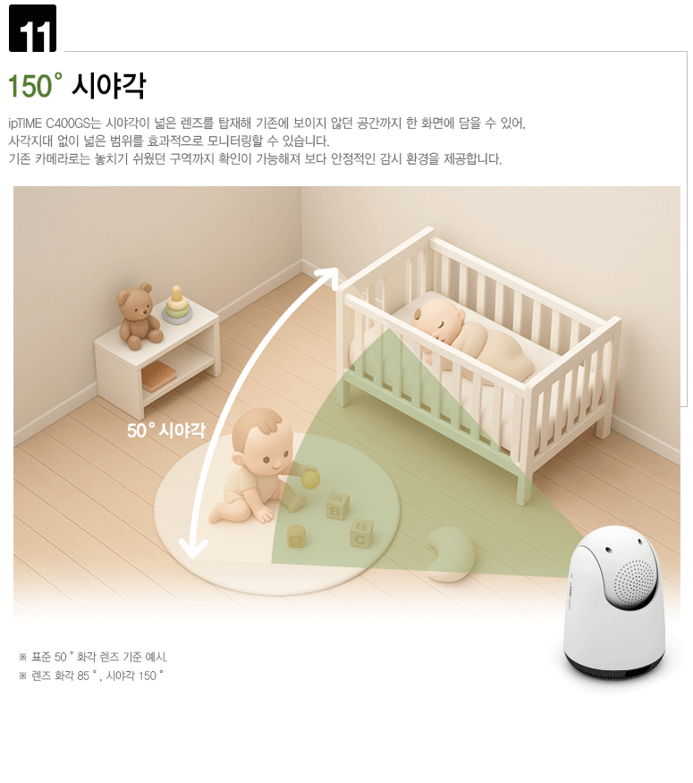 여러 대의 카메라 화면을 동시에 모니터링할 수 있는 멀티 뷰 기능 시연 GIF