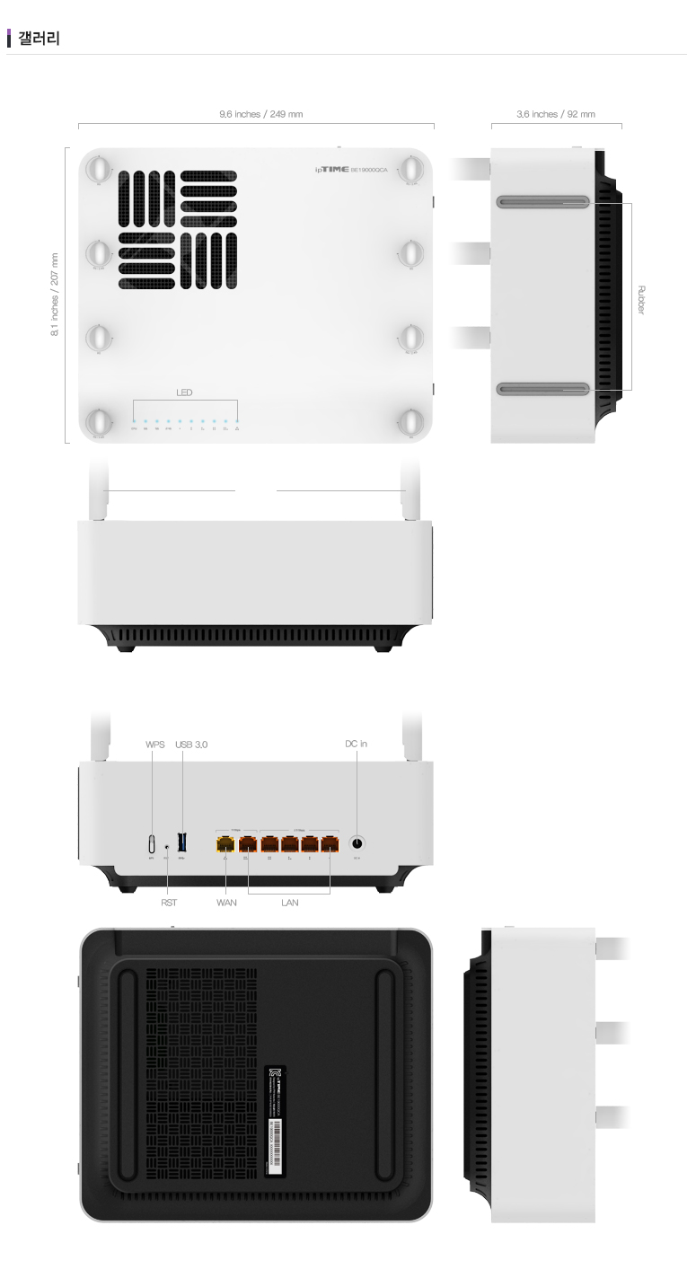 BE19000QCA LED 상태 표시등 안내 이미지