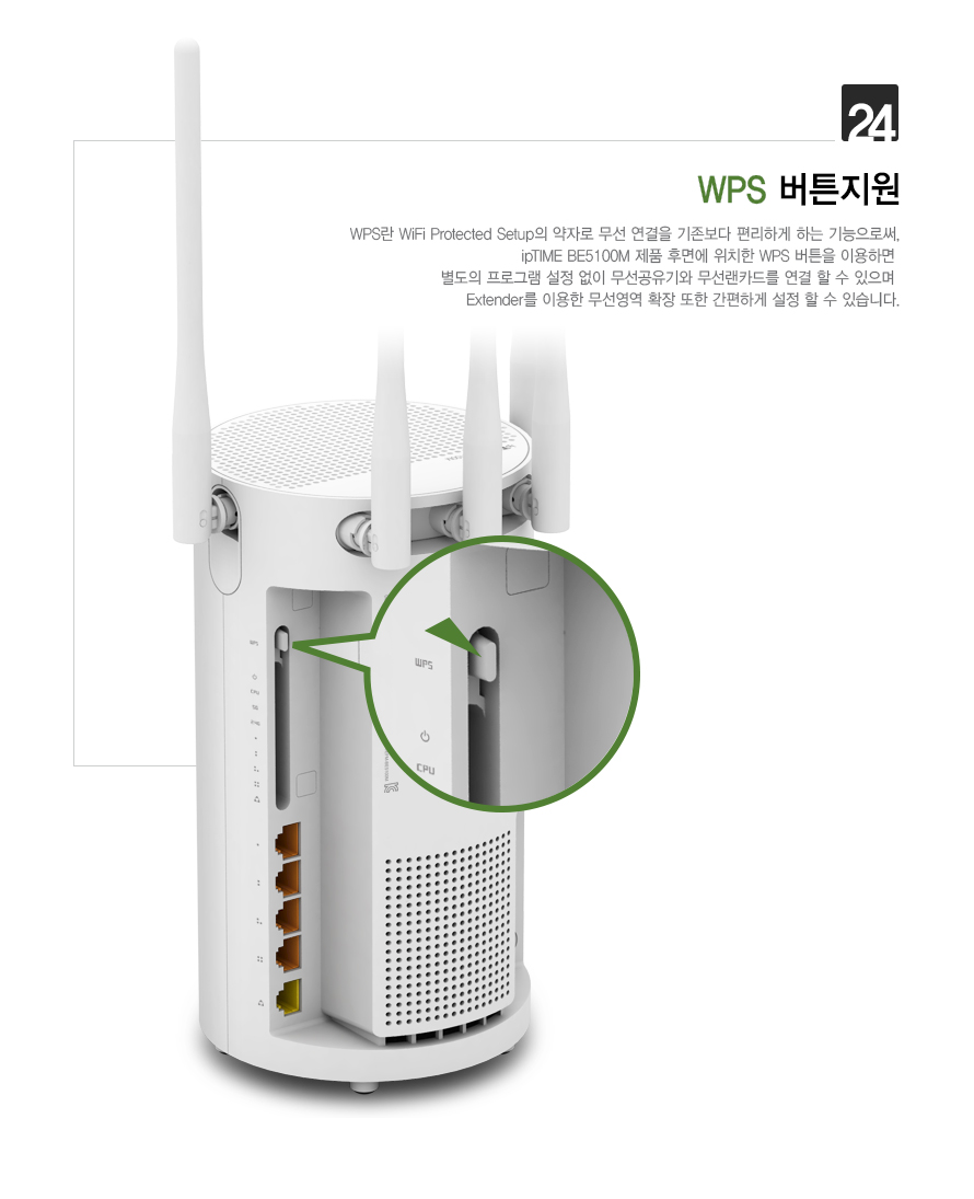 BE5100M의 무선 성능 그래프 비교 이미지
