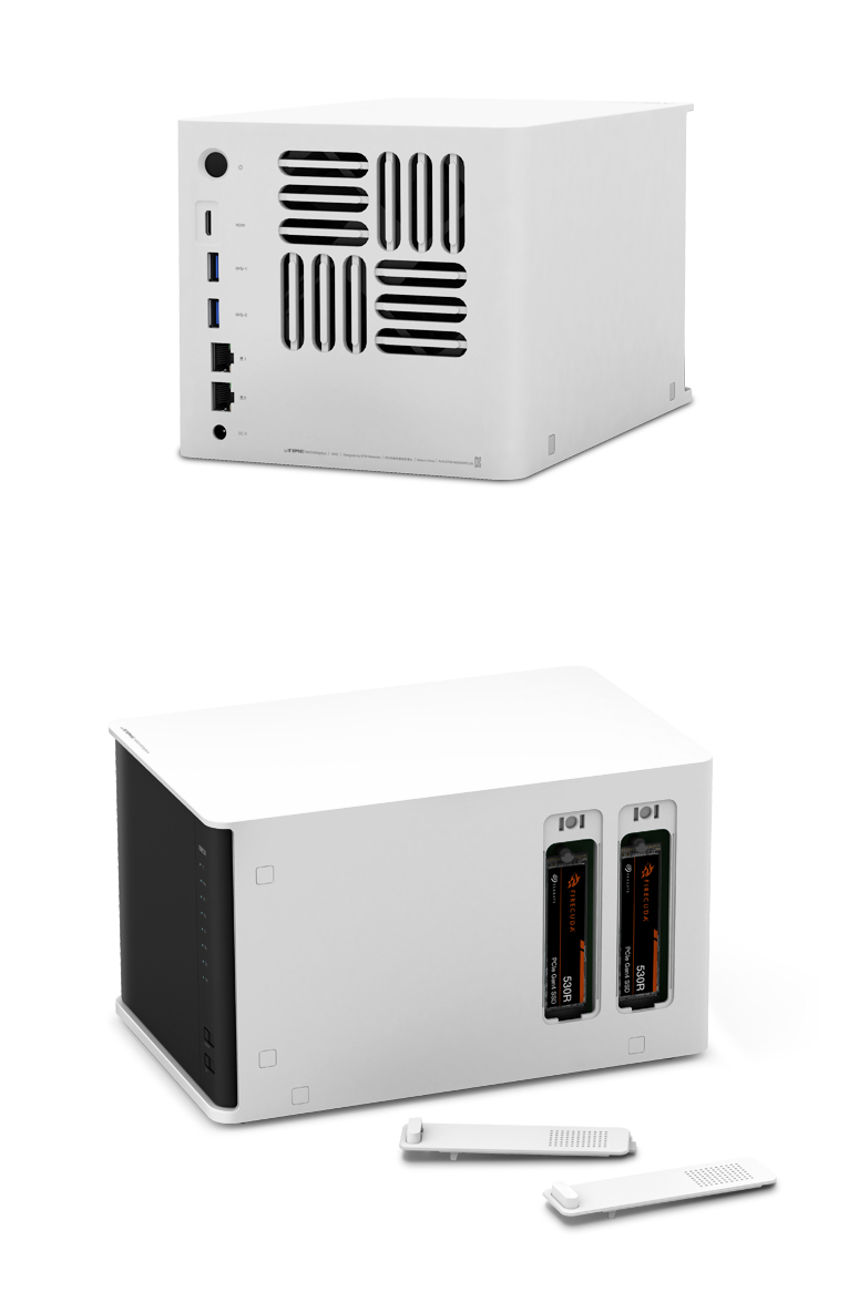 아이피타임 NAS400 plus 제품 상세 사양표 및 크기 정보