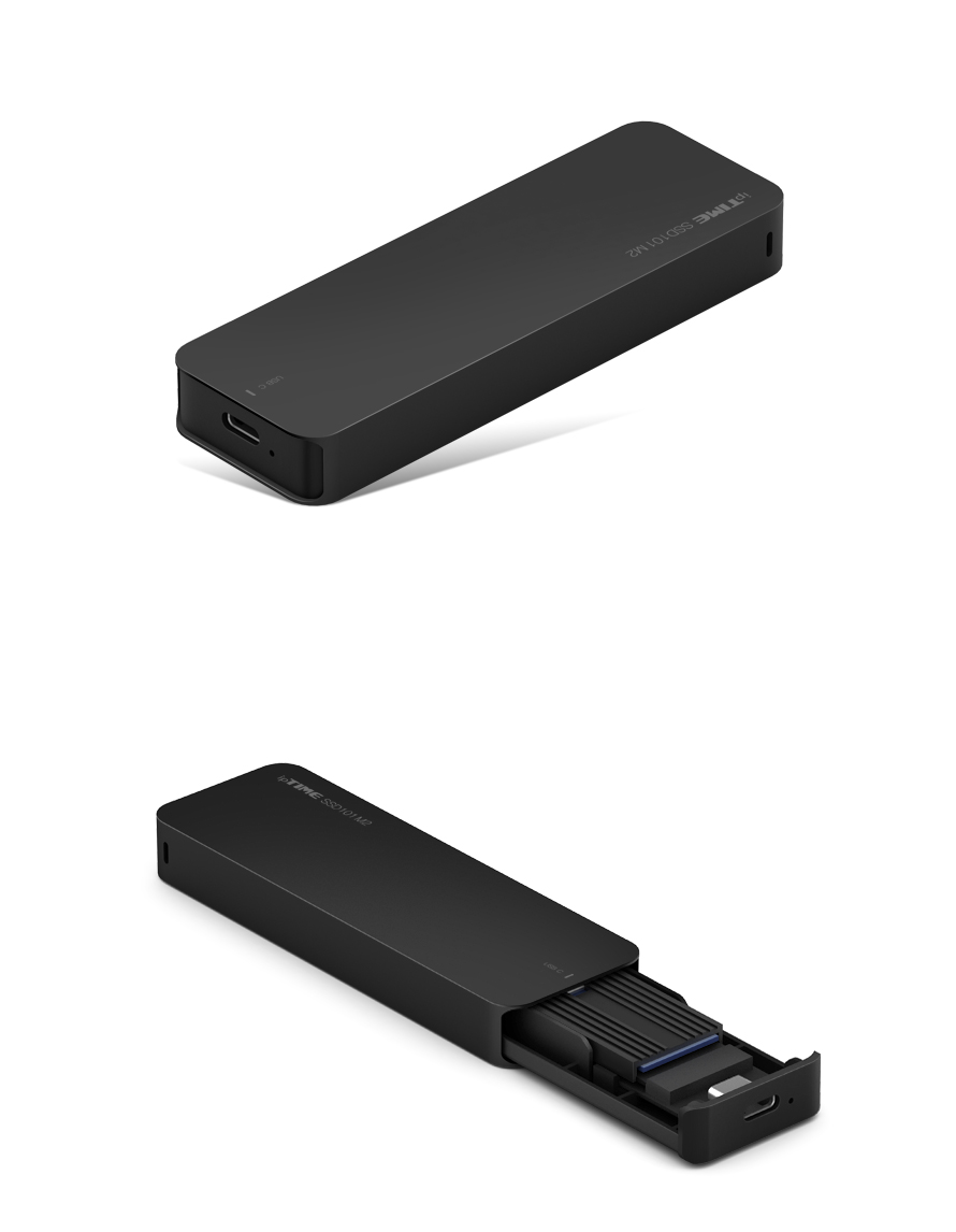 아이피타임 SSD101M2 SSD 케이스 디테일 이미지