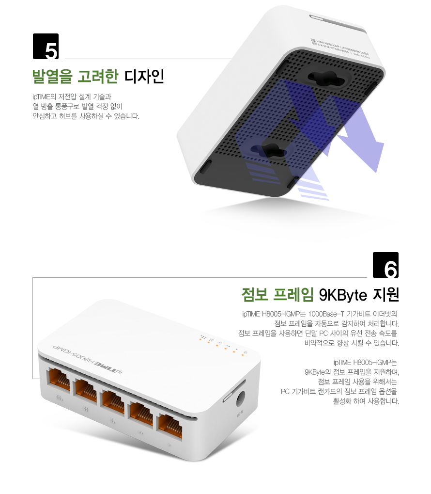 H8005-IGMP 포트 구성 설명 이미지