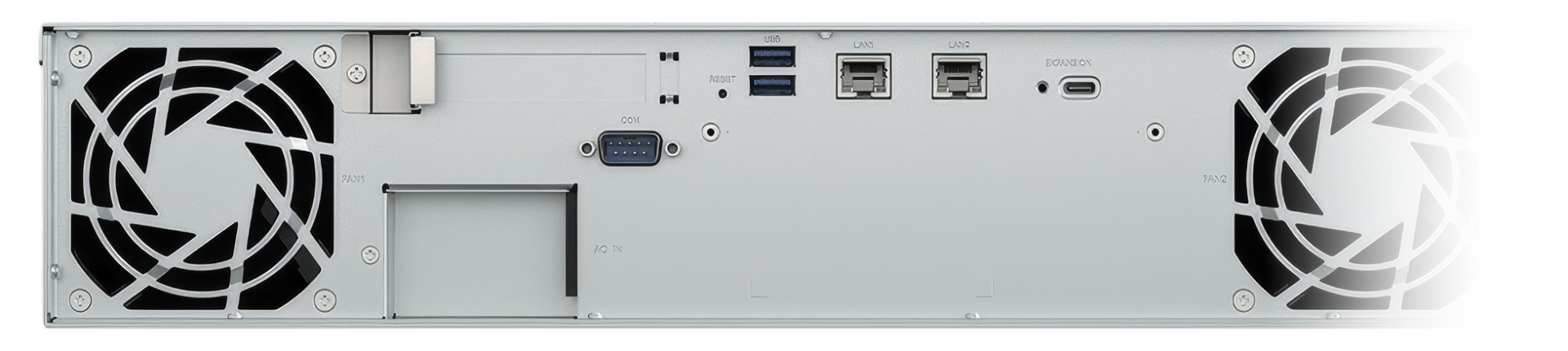 Synology RS1226+ 후면 네트워크 및 확장 포트 이미지