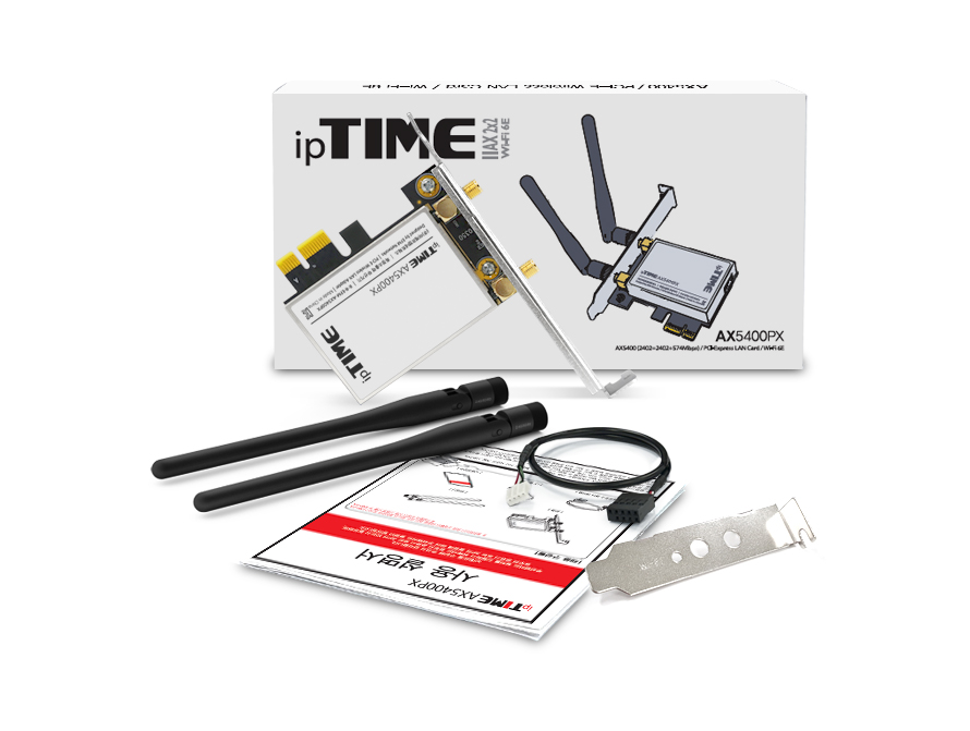 아이피타임 AX5400PX 랜카드 세부 부품 디테일 이미지