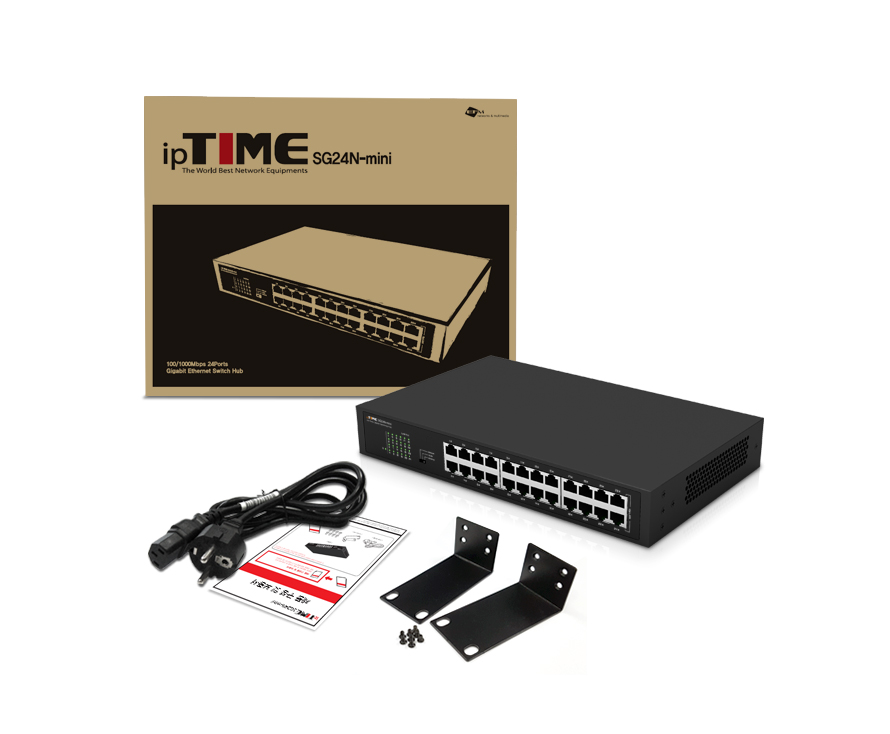 아이피타임 SG24N-mini 기가비트 허브 네트워크 환경 활용 예시