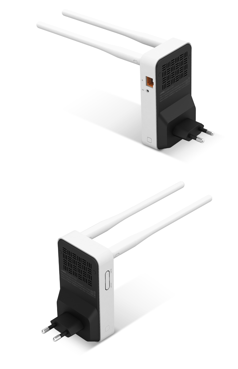 Extender-AX1500T 벽면 마운트 홀 위치 이미지