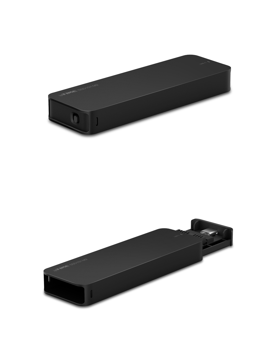 SSD101M2 NVMe SSD 외장 케이스 사용 환경 예시 이미지