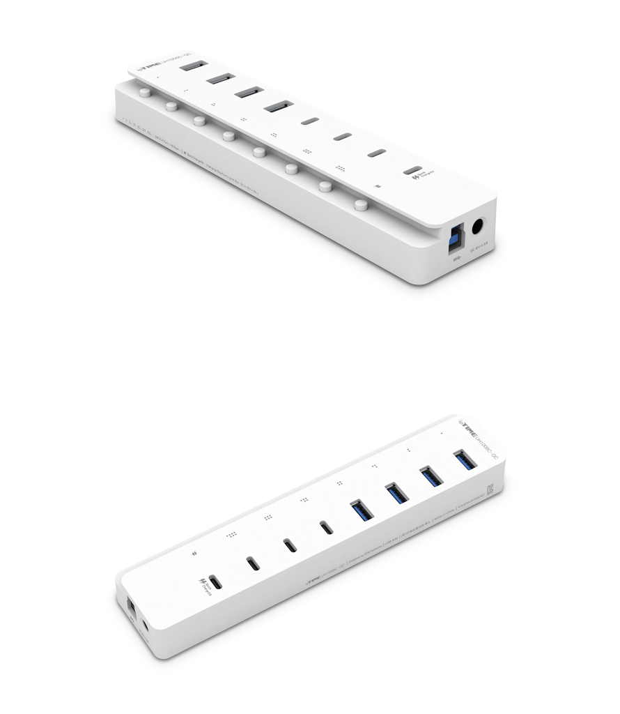 ipTIME UH1008C-QC 포트별 명칭 표기 예시