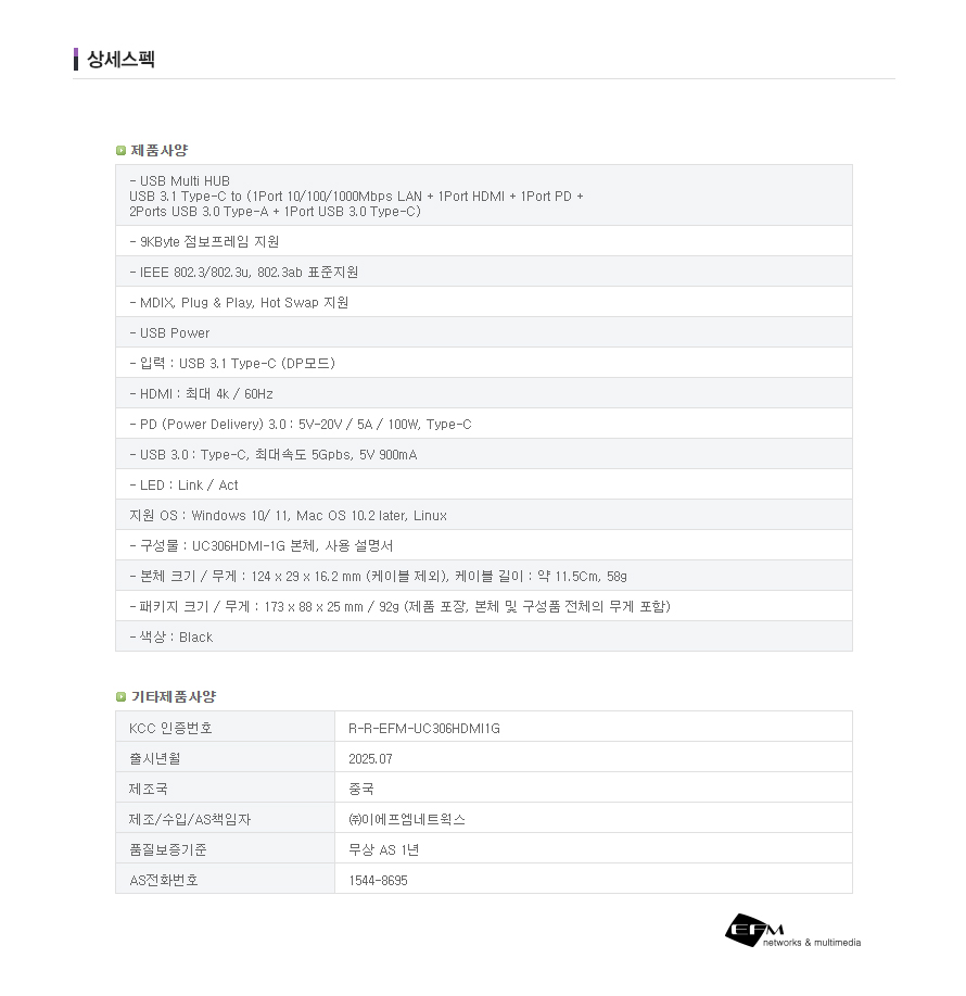 아이피타임 UC306HDMI-1G USB 3.1 6 in 1 멀티 허브 종합 제품 소개 이미지