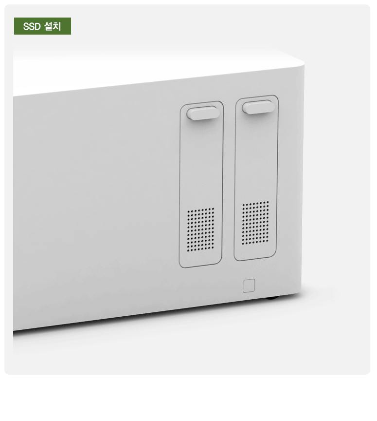 저소음 대형 팬을 통한 효율적인 발열 해소 및 쿨링 시스템