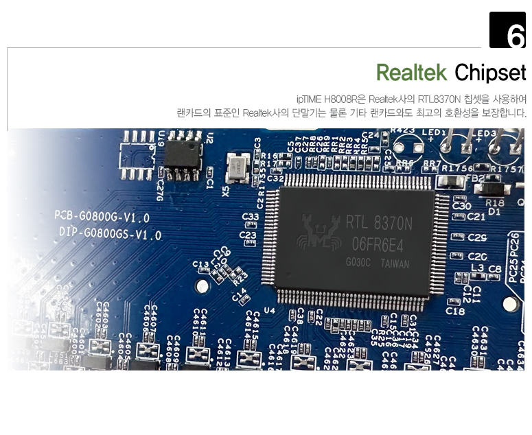 H8008R 포트 및 스위치 구성 이미지