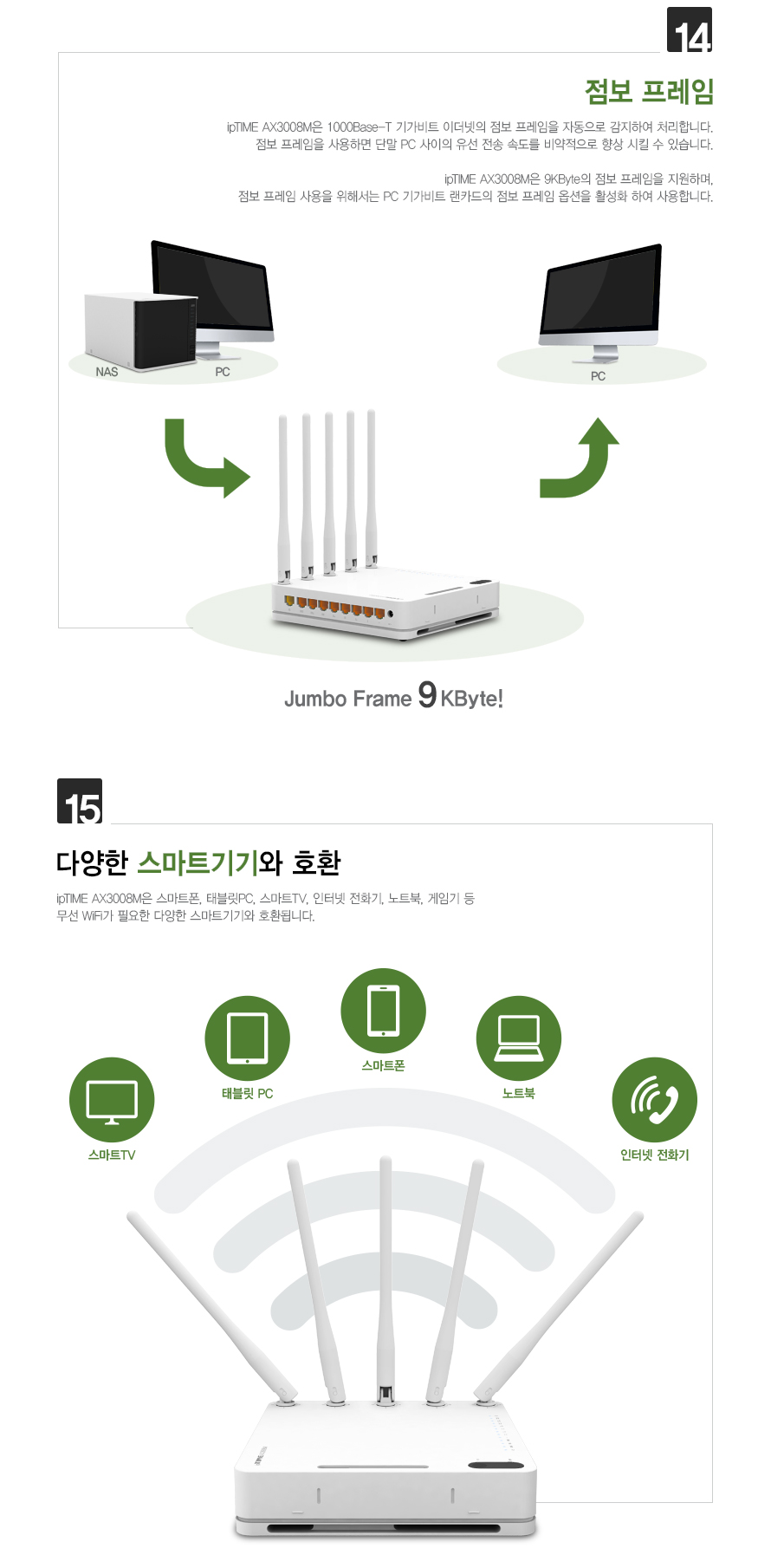 아이피타임 AX3000 유무선 공유기 AX3008M 상품 설명 이미지11