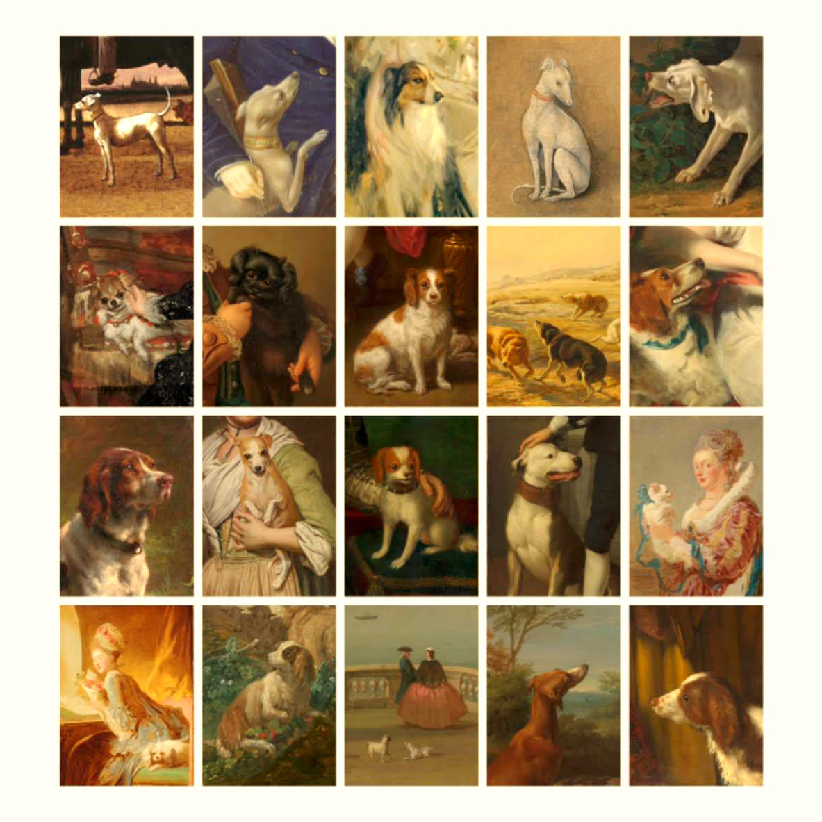 강아지명화그림