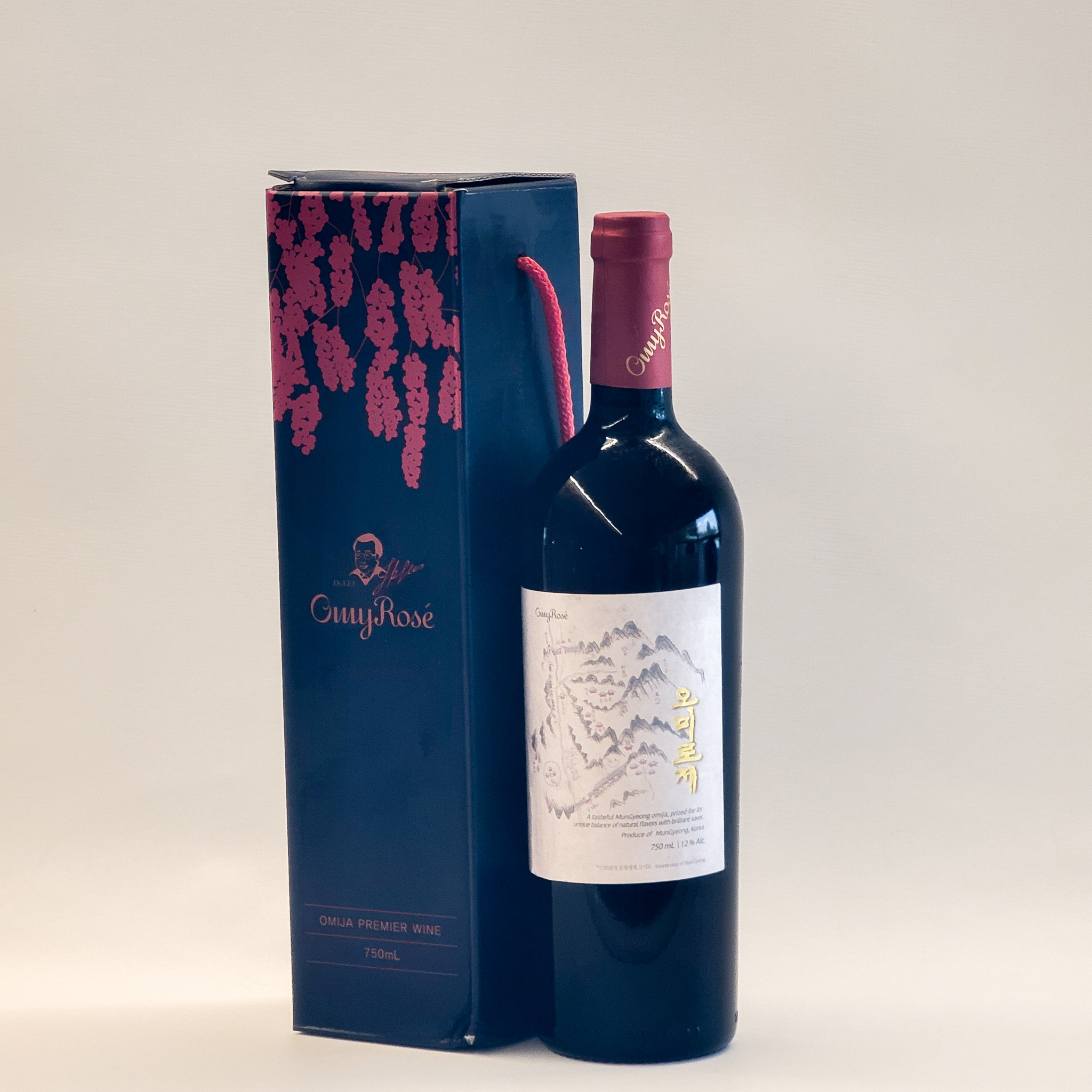 오미나라 오미로제 프리미어 12도 750ml 오미자와인
