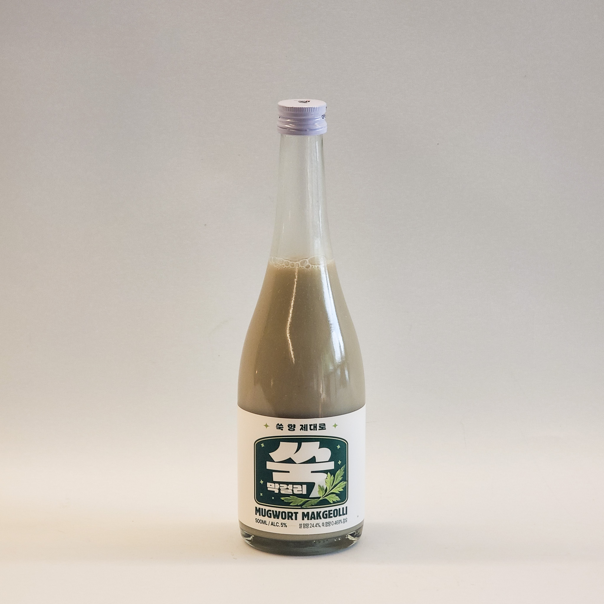 술샘 쑥막걸리 5도 500ml 막걸리에서 즐기는 쑥떡의 진한 맛