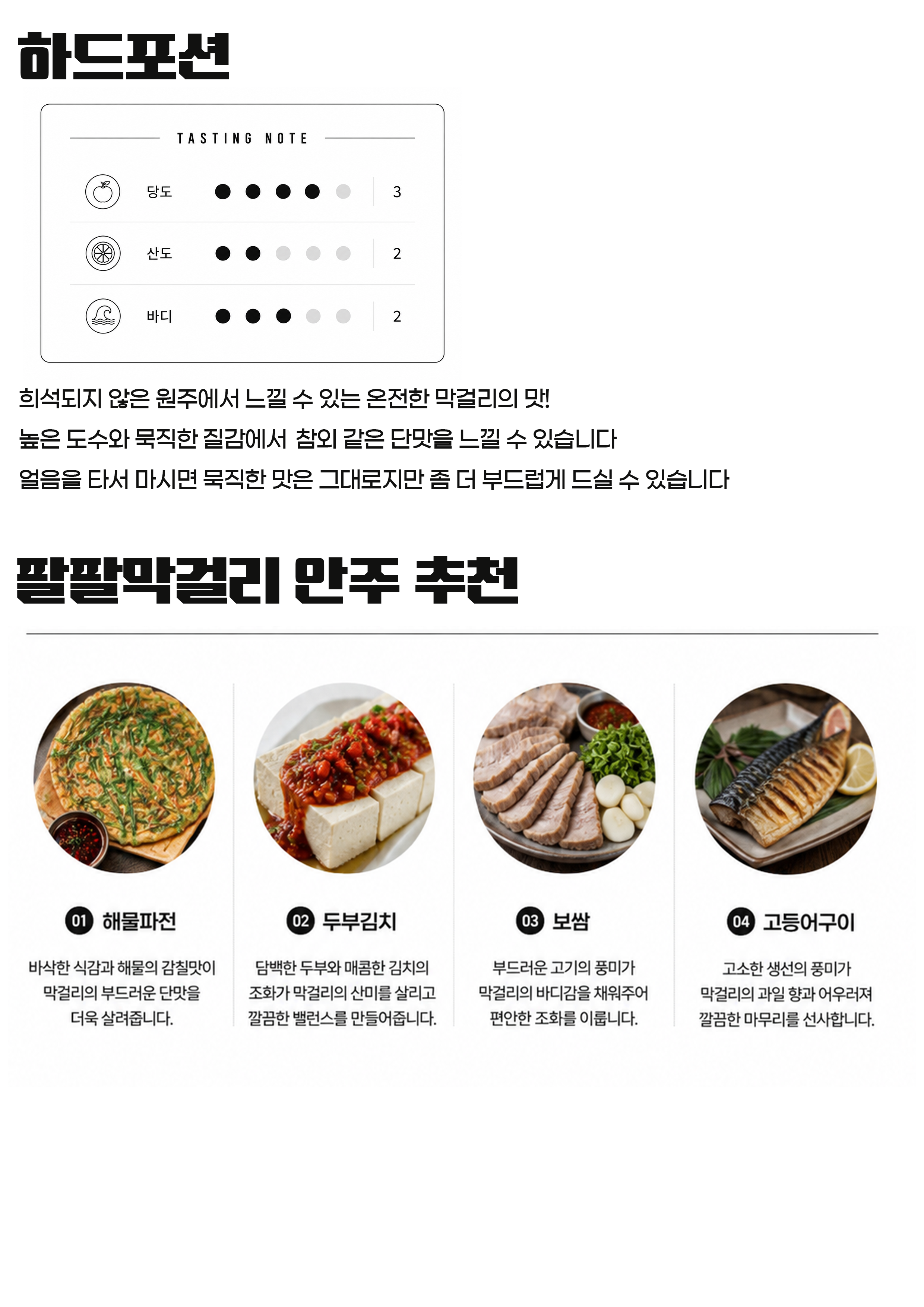 팔팔양조장 하드포션 14.3도 500ml 4년 연속 주류대상 수상