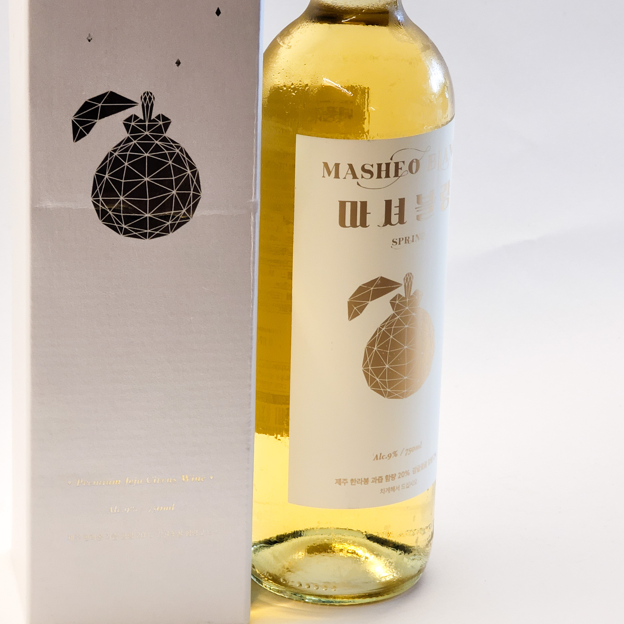 시트러스 마셔블랑 스프링 9도 750ml 제주도 감귤 한라봉 와인